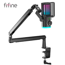 Мікрофон Fifine Black конденсаторний USB (TAM6) - мініатюра 4
