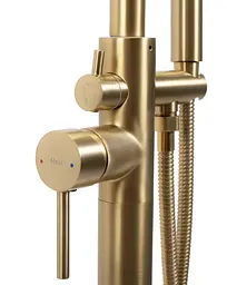 Змішувач для ванни Rea Aras brushed gold підлоговий REA-B2719, Золотий - мініатюра 2