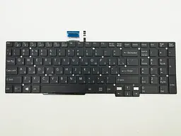 Клавіатура для SONY SVT15, SVT1511M1R, SVT15-117CXS (UA Black без рамки, з підсвічуванням). Оригінал. - мініатюра 3