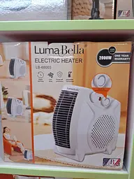 Тепловентилятор LumaBella LB-68003 із термостатом та функцією холодного повітря 2 режими 2000 Вт Білий - мініатюра 2