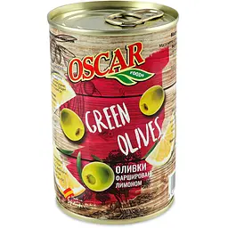 Оливки Oscar фаршировані лимоном 280 г