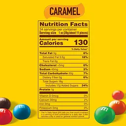 Драже M&M's Caramel Milk Chocolate Candy Party Size 963.9 - мініатюра 6