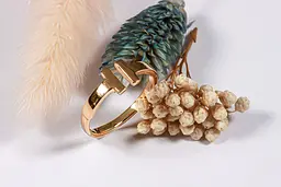 Каблучка Tiffany з червоного золота K-0309 - мініатюра 2