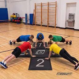 Крос-мат для стрибків EasyFit спортивний складаний (чорний) - мініатюра 13