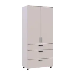 Шафа для одягу Doros Торн Кашемір 2 ДСП/3Ш (полиці) 90х51.6х200 (44900450) - мініатюра 12