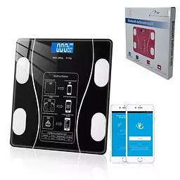 Ваги на підлогу розумні RIAS A-8003 Bluetooth до 180 кг Black (3_01548) - мініатюра 3