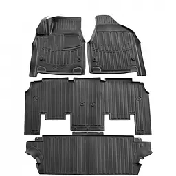 Комплект 3D килимків в салон Chrysler Pacifica II (RU) (2016-...) (7 Seats) Крайслер