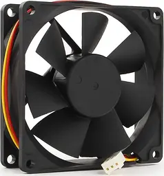 Вентилятор 80mm Gembird FANCASE/BALL 3pin - мініатюра 2