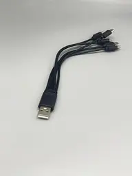 Кабель спліттер для заряджання та живлення Digital USB-5 Type-C 2A 20 см Чорний (A5C-02mB) - мініатюра 7
