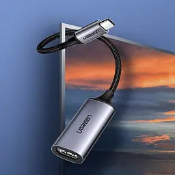 Перехідник USB 2.0 Type C --> HDMI V2.0 4K@60Hz 10 См CM297 UGREEN Сірий - мініатюра 2