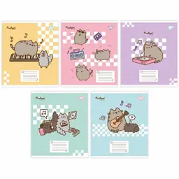 Нотний зошит А5 12 аркушів Pusheen in music №766260/Yes/ в асортименті