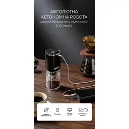 Кавомолка DYXON MEGAGRIND 155 Black (DXNKMMGGD155B) - мініатюра 3