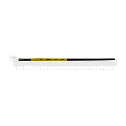 Пензель щетина плоска AMBER 2306F №3 довга ручка ROSA (4823098533368)