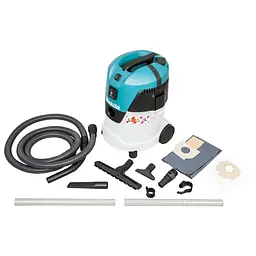 Makita Пилосос професійний VC2512L, 1000Вт, 210мБар, контейнер 25л, розетка 2600Вт, 7кг - мініатюра 3