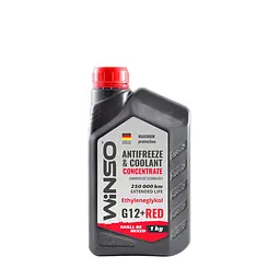 Антифриз Winso Antifreeze & Coolant Red червоний концентрат G12+, 1 кг (881000) - мініатюра 2