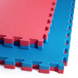 Мат-пазл (ласточкин хвіст) 4FIZJO Mat Puzzle EVA 100 x 100 x 4 cм Blue/Red 4FJ0169 (P-5907739310668) - мініатюра 2