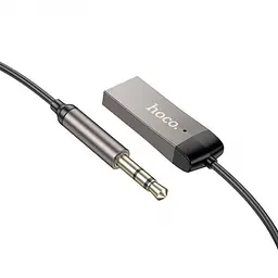 Ресивер Bluetooth HOCO E78 Benefit car AUX BT receiver с кабелем 1.2m, BT5.3, 3.5mm - мініатюра 2