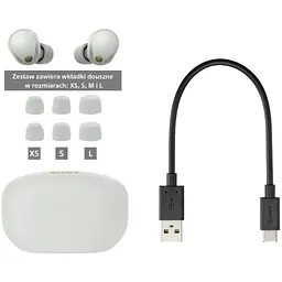 Бездротові навушники Sony WF-1000XM5 сріблясті (WF1000XM5S.CE7) - мініатюра 9