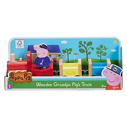 Дерев'яний ігровий набір Peppa Pig Паровоз Дідуся Пеппи (7210) - мініатюра 2