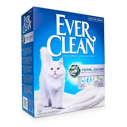 Грудкуючий наповнювач Ever Clean Total Cover для котячого туалету Повне Блокування з мікрогранулами 10 л