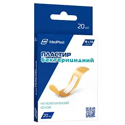 Пластир MP MedPlast бактерицидний на поліетиленовій основі 20 шт.