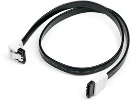 Кабель ATcom SATA III 0.5m із засувкою чорний (17126)