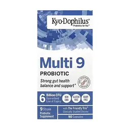 Вітамінно-мінеральний комплекс Kyolic Пробіотики мульти, 6 млрд КУО, Kyo-Dophilus, Multi 9 Probiotic, 6 Billion CFU (WAK-61049)