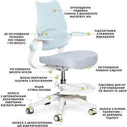 Дитяче крісло Mealux Fantasy Air KBL (Y-608 KBL) - мініатюра 2