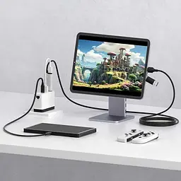 Зовнішня карта відеозахоплювача кабель Xiaomi Hagibis HDMI на USB/Type-C 1080P 60fps 100W PD (UHC10) - мініатюра 5