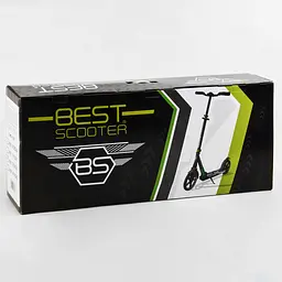 Самокат Best Scooter 57х14х88-98 см Чорний 000231600 - мініатюра 6