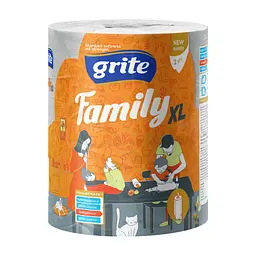 Паперові рушники Grite Family Jumbo XL 2 шари 1 рулон (4770023348613)
