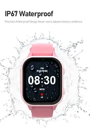 Смарт-годинник дитячі Wonlex KT19 RPO 4G з камерою WI-FI GPS SIM-карта Pink (16993) - мініатюра 7