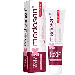 Зубна паста Medosan LumiWhite Pro інтенсивна відбілювальна 75 мл