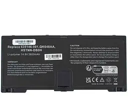 Акумулятор HP FN04 (ProBook 5330m series) 14.8V 2600 mAh Black