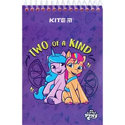 Блокнот Kite My Little Pony на спіралі А6, 48 аркушів, нелінований (LP24-196)