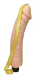 Вібратор You2Toys Queeny Love Giant Lover Skin 33 см тілесний - мініатюра 2
