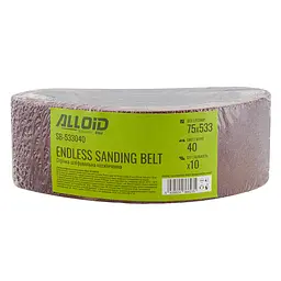 Стрічка шліфувальна нескінченна Alloid Building Tools зерно 40 75х533 мм 10 шт. (SB-533040) - мініатюра 3
