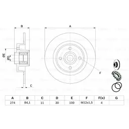 Гальмівний диск Bosch 0 986 479 277 - мініатюра 5