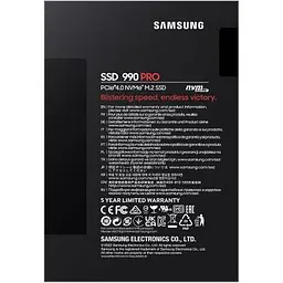 Накопичувач SSD M.2 2280 1TB 990 PRO Samsung (MZ-V9P1T0BW) - мініатюра 5