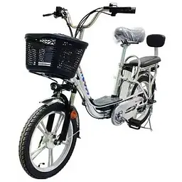 Електровелосипед Green Giant U15 двомісний 600W 48V 15Ah + PASS-система сірий - мініатюра 2