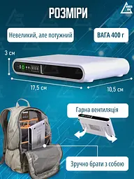 Джерело безперебійного живлення 8800 мА-г 5/9/12V USB Біле (5255404736) - мініатюра 6