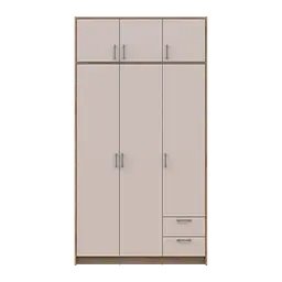 Антресоль Doros Ронді Дуб Артізан/Кашемір 3 ДСП 121х52х41 (80737823) - мініатюра 4