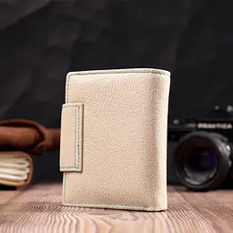 Оригінальне портмоне для жінок із натуральної шкіри ST Leather 19451 бежеве - мініатюра 10