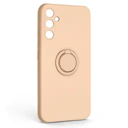 Силиконовый чехол для Samsung Galaxy A54 5G (A546), Icon Ring, пудровый, панель-накладка, с кольцом-подставкой на 360°, противоударный, возможность использования магнитных держателей, ArmorStandart (ARM68777)