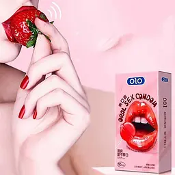 Презервативи ультратонкі латексні OLO Ultrathin Oral Sex смак полуниці M (51-54 мм) 10 шт - мініатюра 3