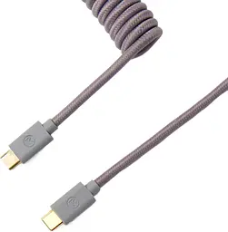 Кабель Keychron Type-A/Type-C Coiled Cable Grey (CABG_KEYCHRON) - мініатюра 2