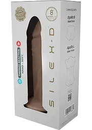 Фалоімітатор Silexd Realistic Dildo Liquid Silicone 2, 20.6 см (тілесний) - мініатюра 6