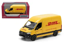 Іграшковий мікроавтобус металевий Mercedes-Benz Sprinter служба доставки DHL 1:48 Kinsmart KT5429W