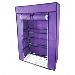 Стелаж тканинний для зберігання взуття Combination Shoe Frame 60X30X90 Фіолетовий - мініатюра 2