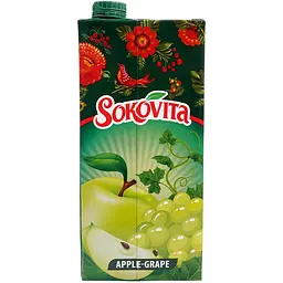 Уцінка. Напій Соковита яблучно-виноградний 0.95 л - мініатюра 3